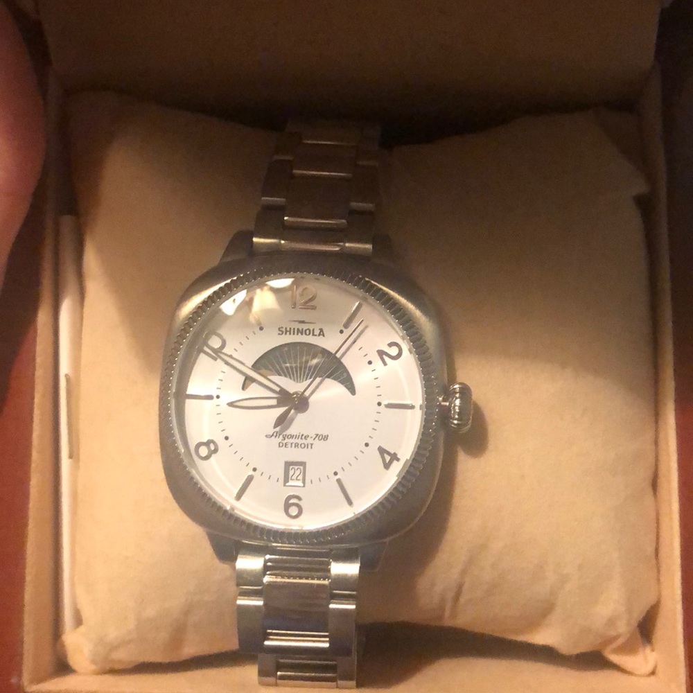 Limited edition moon dial Shinola watch